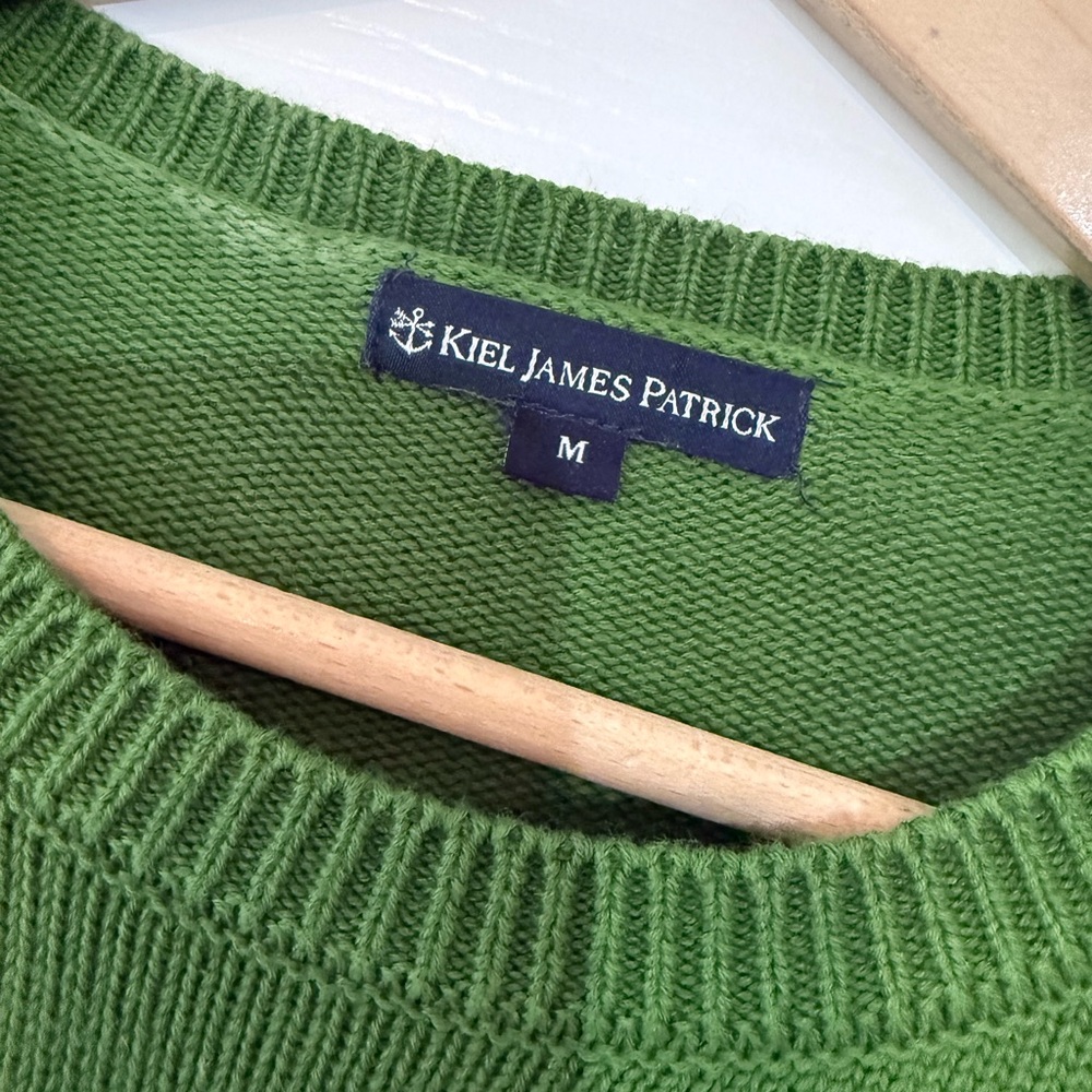 Kiel James Patrick Green Tennis Sweater - Picture 7 of 10